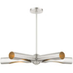 45895-91_01 45895-91 5 Light Brushed Nickel Chandelier-Lighting LumensChandeliers