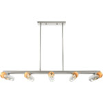45898-91_03 45898-91 10 Light Brushed Nickel Linear Chandelier-Lighting LumensChandeliers