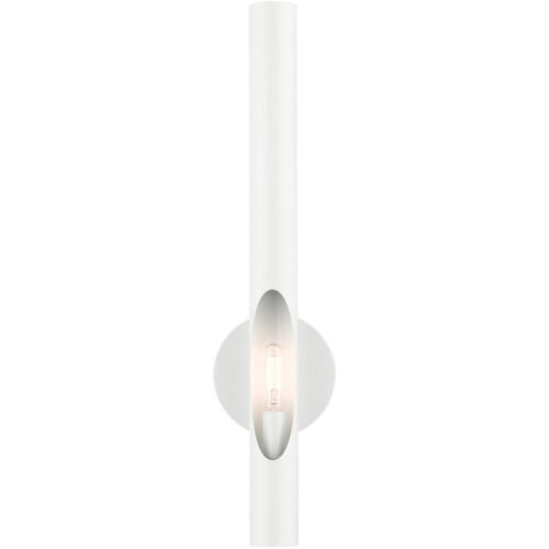 45911-69_01 45911-69 1 Light Shiny White ADA Single Sconce-Lighting LumensWall Sconces