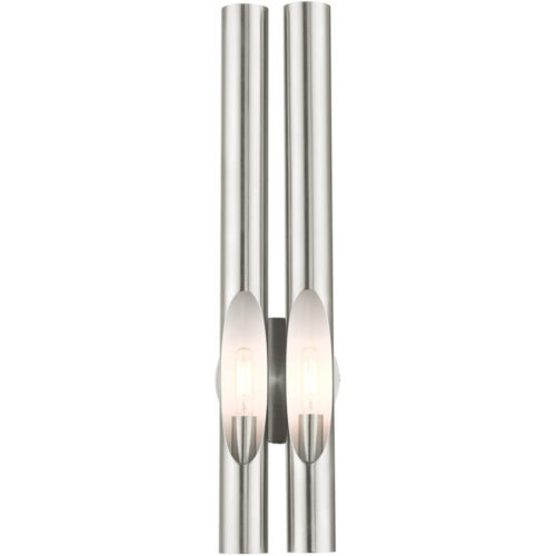 45912-91_01 45912-91 2 Light Brushed Nickel ADA Double Sconce-Lighting LumensWall Sconces