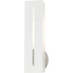 45953-13_03 45953-13 1 Light Textured White with Brushed Nickel Finish Accents ADA Single Sconce-Lighting LumensWall Sconces