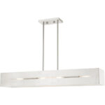 45957-91_04 45957-91 4 Light Brushed Nickel Linear Chandelier-Lighting LumensChandeliers