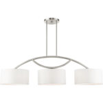 45983-91_01 45983-91 3 Light Brushed Nickel Linear Chandelier-Lighting LumensChandeliers