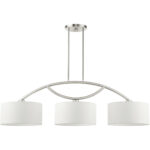 45983-91_02 45983-91 3 Light Brushed Nickel Linear Chandelier-Lighting LumensChandeliers