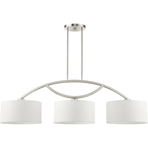 45983-91_02 45983-91 3 Light Brushed Nickel Linear Chandelier-Lighting LumensChandeliers