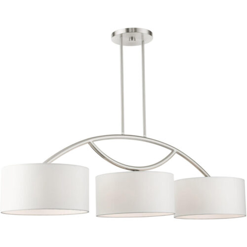 45983-91_05 45983-91 3 Light Brushed Nickel Linear Chandelier-Lighting LumensChandeliers