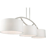 45983-91_07 45983-91 3 Light Brushed Nickel Linear Chandelier-Lighting LumensChandeliers