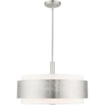 46255-91 5 Light Brushed Nickel Chandelier-Lighting LumensChandeliers