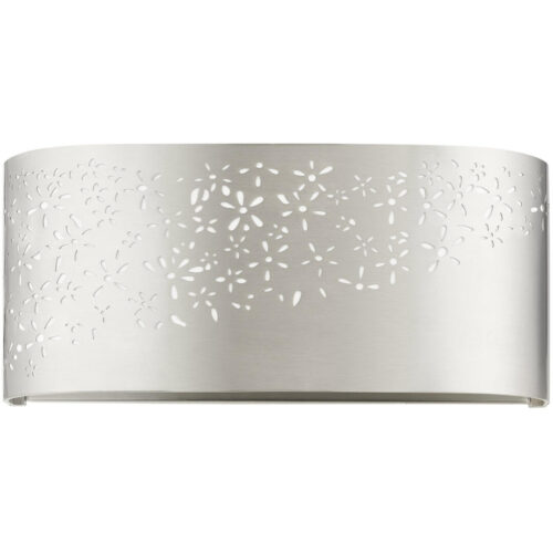 46261-91 2 Light Brushed Nickel ADA Vanity Sconce-Lighting LumensWall Sconces