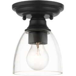 46331-04 1 Light Black Flush Mount-Lighting LumensBath/Flush Mounts