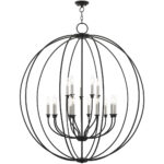 15 Light Black Chandelier with Steel base material-Lighting LumensChandeliers