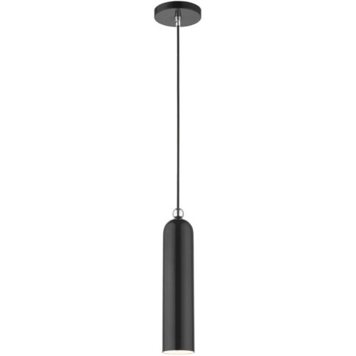 46751-68 1 Light Shiny Black Pendant-Lighting LumensPendant Lights