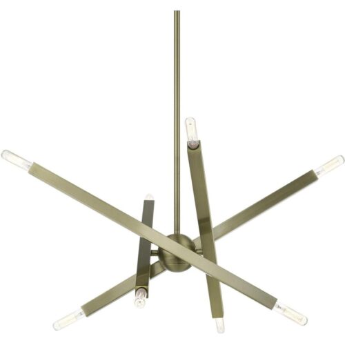 46844-01 8 Light Antique Brass Chandelier-Lighting LumensChandeliers