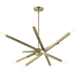 46986-01 10 Light Antique Brass Chandelier-Lighting LumensChandeliers