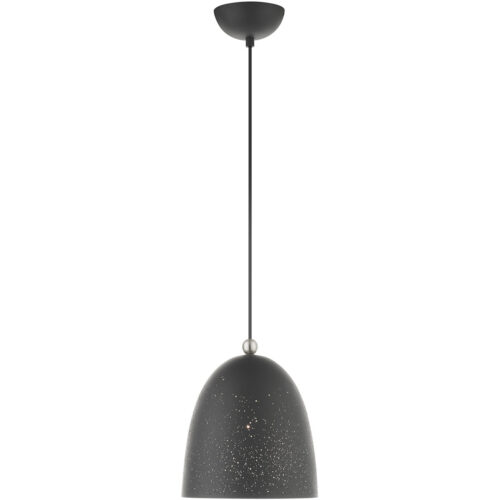 1 Light Scandinavian Gray Pendant light Hanging Light Fixture with Scandinavian Gray Ornamental Metal with White finish Inside Shade-Lighting LumensPendant Lights