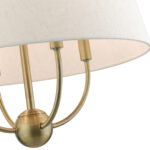 49444-01 4 Light Antique Brass Pendant Chandelier-Lighting LumensChandeliers