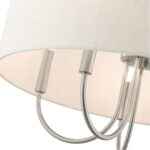 49805-91 5 Light Brushed Nickel Pendant Chandelier-Lighting LumensChandeliers