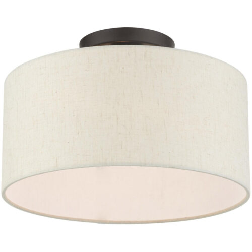 49809-92 1 Light English Bronze Semi Flush-Lighting LumensSemi Flush