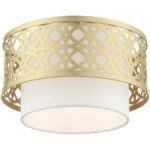 49862-33 1 Light Soft Gold Semi Flush-Lighting LumensSemi Flush