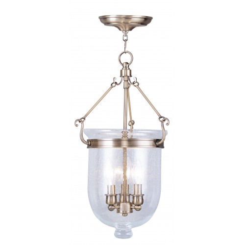 5083-01-500x500 3 Light Antique Brass Chain Lantern Pendant Lighting Fixture with Seeded Glass Shade-Lighting LumensLantern