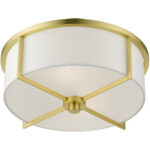 51073-12 2 Light Satin Brass  Semi Flush-Lighting LumensSemi Flush