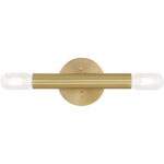 51132-12_02 5.125 inch 2 Light Satin Brass ADA Wall Sconce with Steel base material-Lighting LumensWall Sconces
