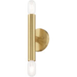 51132-12_03 5.125 inch 2 Light Satin Brass ADA Wall Sconce with Steel base material-Lighting LumensWall Sconces