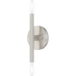 51172-91_01 5.125 inch 2 Light Brushed Nickel ADA Wall Sconce with Steel base material-Lighting LumensWall Sconces