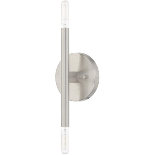 51172-91_02 5.125 inch 2 Light Brushed Nickel ADA Wall Sconce with Steel base material-Lighting LumensWall Sconces