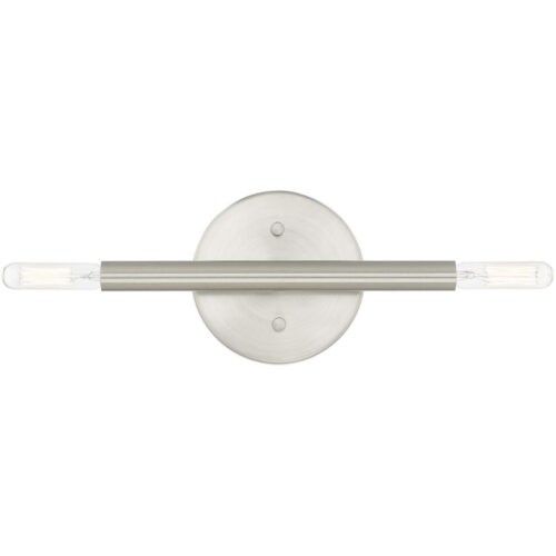 51172-91_03 5.125 inch 2 Light Brushed Nickel ADA Wall Sconce with Steel base material-Lighting LumensWall Sconces