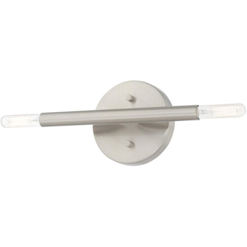 51172-91_04 5.125 inch 2 Light Brushed Nickel ADA Wall Sconce with Steel base material-Lighting LumensWall Sconces