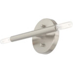 51172-91_05 5.125 inch 2 Light Brushed Nickel ADA Wall Sconce with Steel base material-Lighting LumensWall Sconces