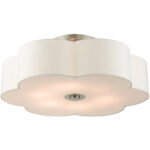 52159-91 6 Light Brushed Nickel Semi Flush-Lighting LumensSemi Flush