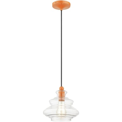 52831-77 1 Light Shiny Orange Pendant-Lighting LumensPendant Lights