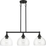 53643-04 3 Light Black Linear Chandelier-Lighting LumensChandeliers