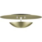 56570-01 2 Light Antique Brass Large Semi-Flush/ Wall Sconce-Lighting LumensSemi Flush