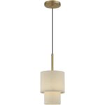 58891-48 1 Light Antique Gold Leaf Mini Pendant-Lighting LumensPendant Lights