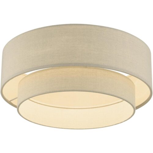 58898-48 3 Light Antique Gold Leaf Large Semi-Flush-Lighting LumensSemi Flush