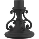 7504-14 Textured Black Outdoor Pier Mount Adapter-Lighting LumensPier mount adapter