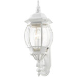 7524-13 3 Light Textured White Outdoor Wall Lantern-Lighting LumensLantern