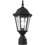 1 Light TBK Outdoor Post Lantern Pendant Lighting Fixture with Clear Water Glass Shade-Lighting LumensLantern