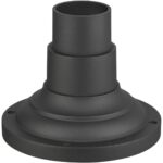 78216-14 Textured Black Pier Mount Adapter-Lighting LumensPier mount adapter