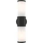 79322-14 2 Light Textured Black Outdoor ADA Wall Lantern-Lighting LumensLantern