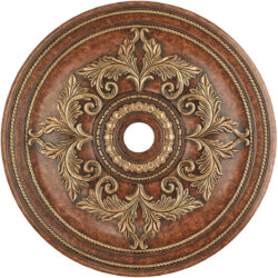 Verona Bronze Ceiling Medallion with Polyurethane Foam base with 40.5 Dia-Lighting LumensMedallion