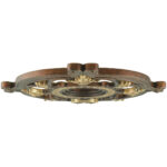 Palacial Bronze with Gilded Accents Ceiling Medallion with Polyurethane Foam base with 23.5 Dia-Lighting LumensMedallion
