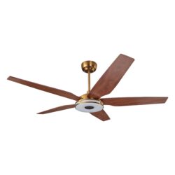 Elira 56-inch Indoor/Outdoor Smart Ceiling Fan, Dimmable LED Light Kit & Remote Control, Works with Google Assistant, Amazon Alexa, and Siri Shortcuts.