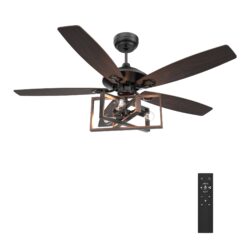 Karson 52-inch Ceiling Fan with Remote, Light Kit Included