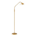 OSLO Brass Floor Lamp by Kendall Lighting - Dual On/Off, Multi-Directional, 50W G9 LED Compatible