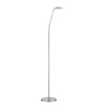 IONN LED Floor Lamp in Satin Nickel - Adjustable Height, Dimmer Control, Modern Design