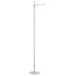 Kendall TORR Brushed Aluminum LED Floor Lamp with Adjustable Head & Touch Dimmer - 60” Height